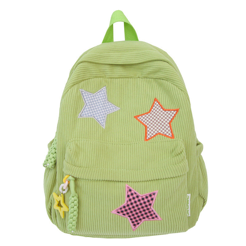 Casual Star-Embellished School Backpack Kalsten