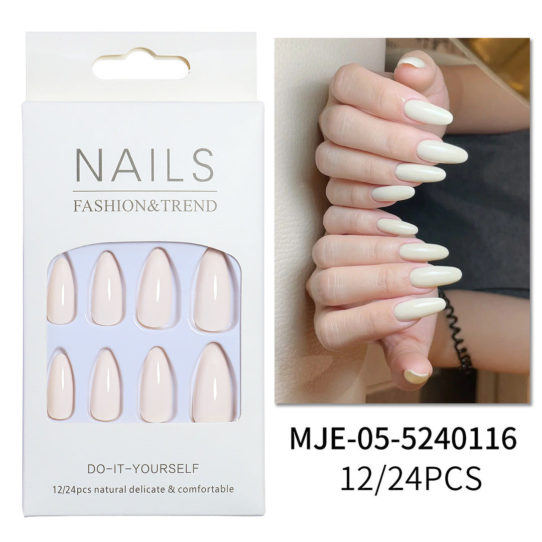 Natural Finish Press-On Nail Set Kalsten