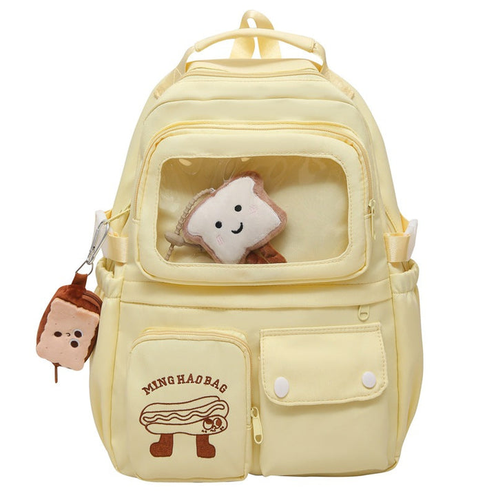 Multi-Functional Transparent Pocket School Backpack Kalsten