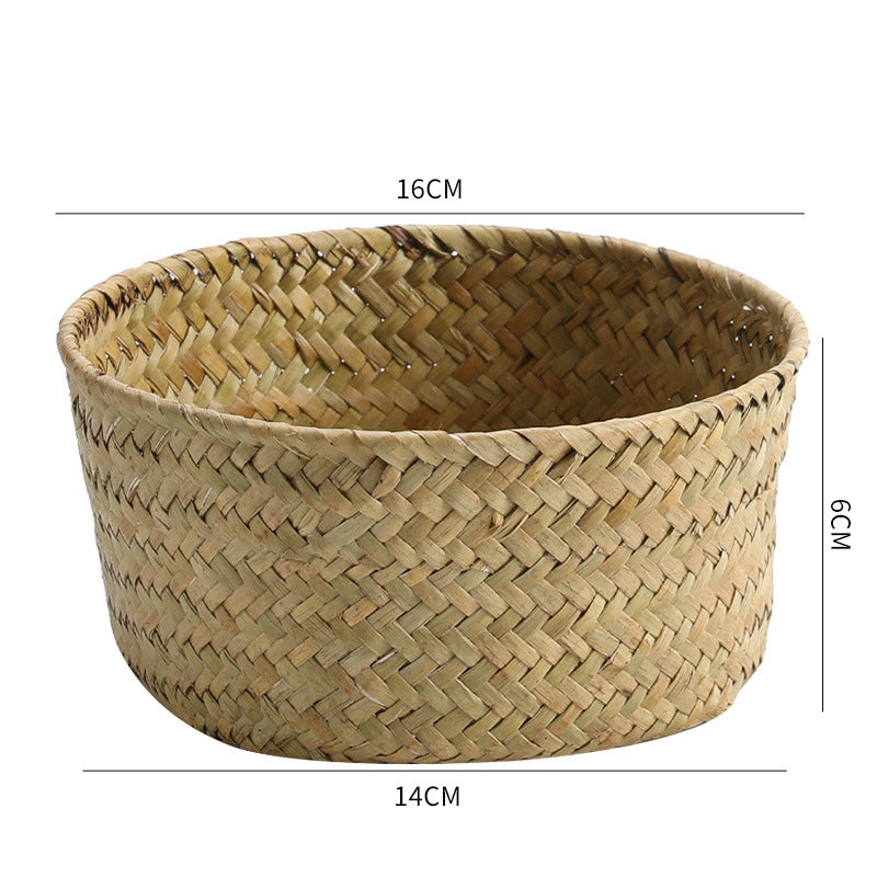 Handmade Natural Fiber Storage Basket Kalsten