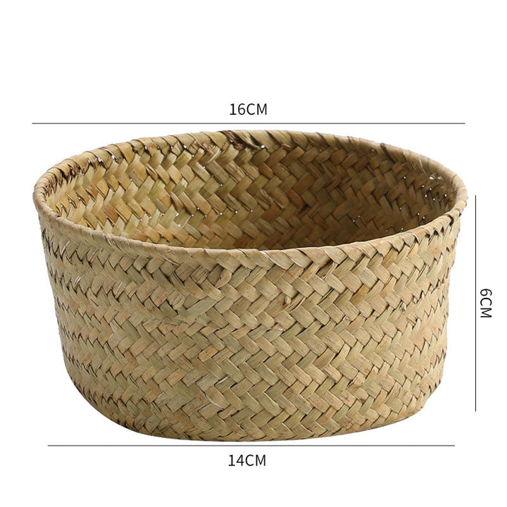Handmade Natural Fiber Storage Basket Kalsten