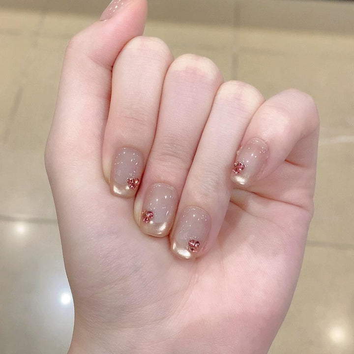 Artificial nails with elegant glitter details Kalsten