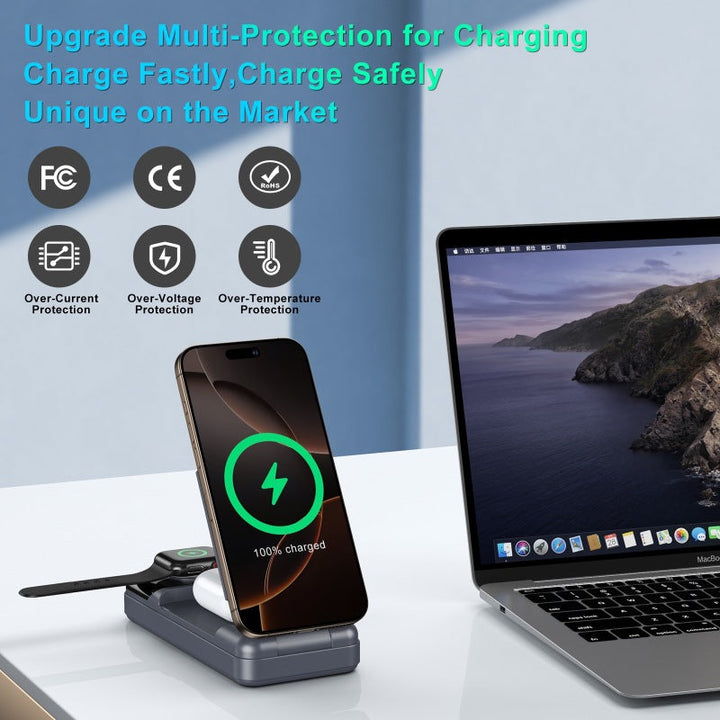 Wireless charger with multifunctional station by Kalsten