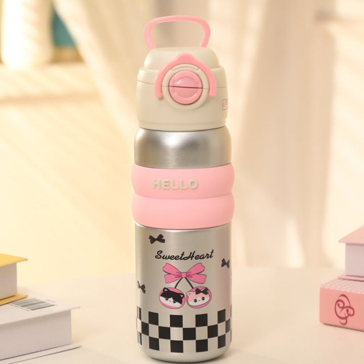 Women's durable water bottle with practical lid Kalsten