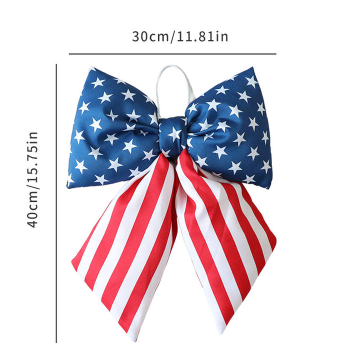 Unisex decorative bow decoration with hanging loop for door wreath and wall Kalsten