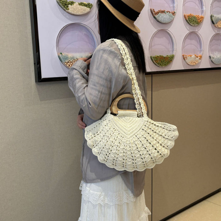 Hand-knotted Shoulder Bag Made of Cotton Kalsten