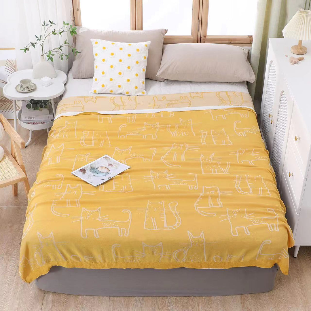 Ladies bedspread with playful nature motif Kalsten