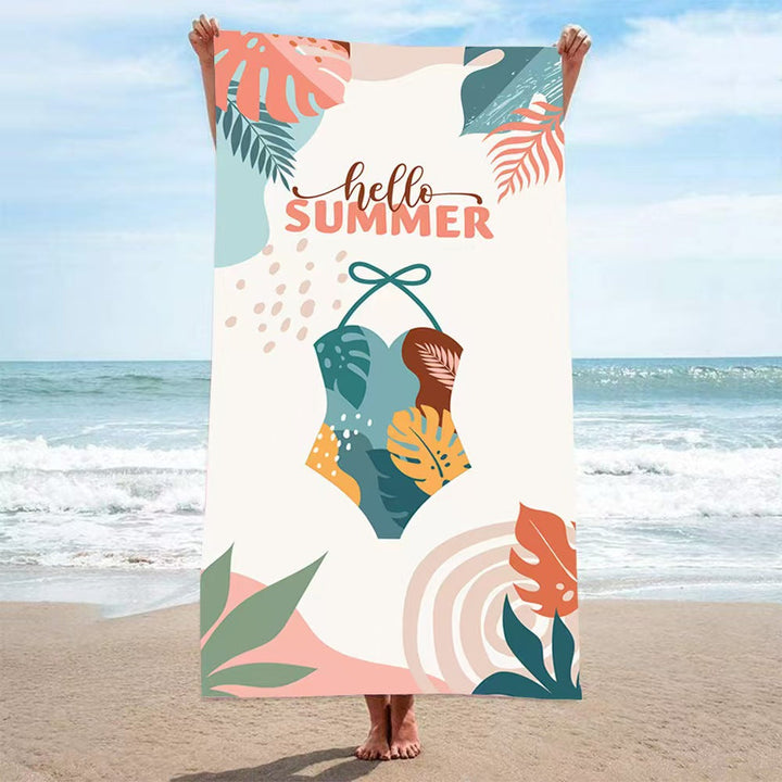 Women's beach towel with creative golf theme Kalsten