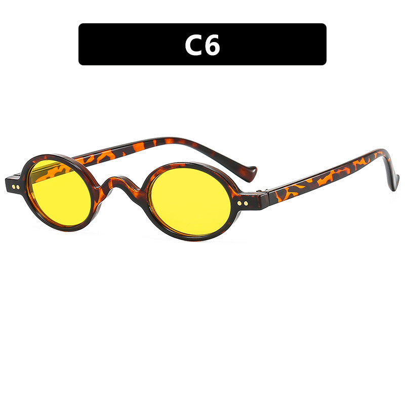 Women's round sunglasses with distinctive design and high-quality plastic frame Kalsten