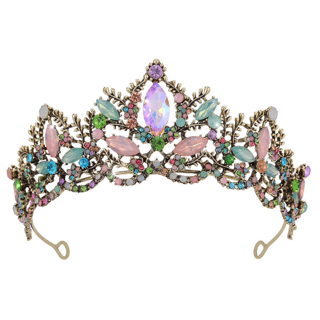 Ladies Glamorous Tiara with Sparkling Crystal Decorations Kalsten
