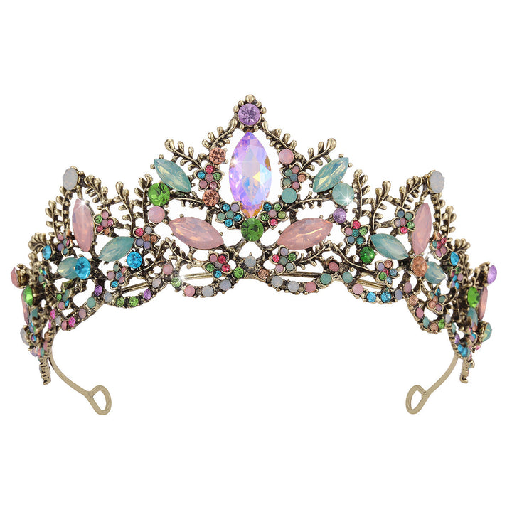 Ladies Glamorous Tiara with Sparkling Crystal Decorations Kalsten