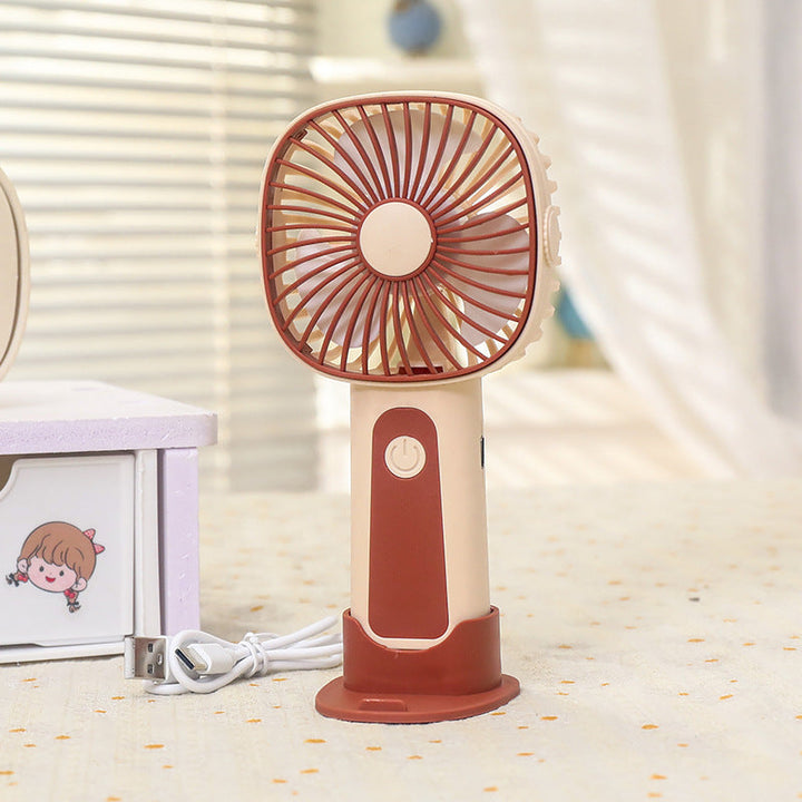 Women's Portable USB Hand Fan with Adjustable Tilt Angle Kalsten