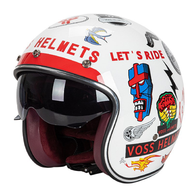 Classic Jet-Style Motorcycle Helmet Kalsten