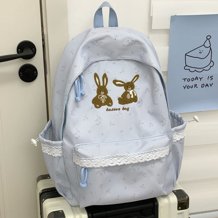 Charming Rabbit-Themed School Backpack