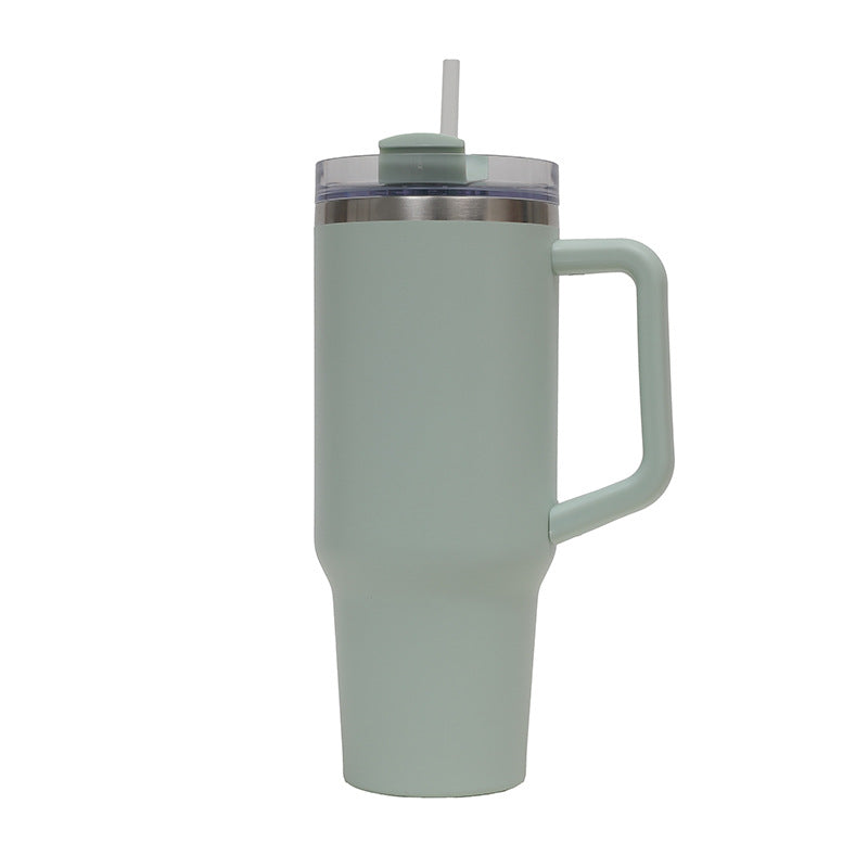 Women's Thermo Drinking Cup with Ergonomic Handle and Practical Straw Kalsten