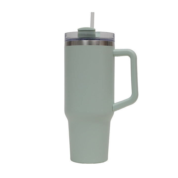 Women's Thermo Drinking Cup with Ergonomic Handle and Practical Straw Kalsten