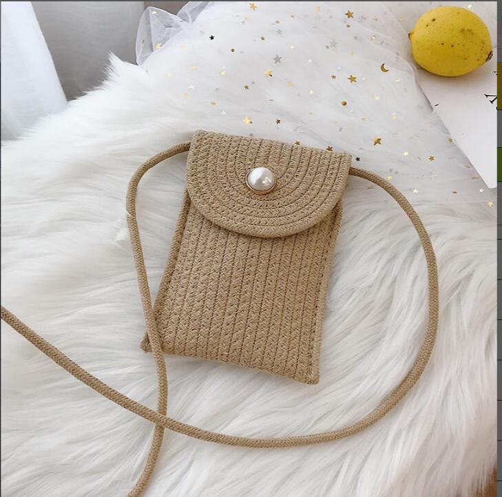 Handy bag in woven design Kalsten