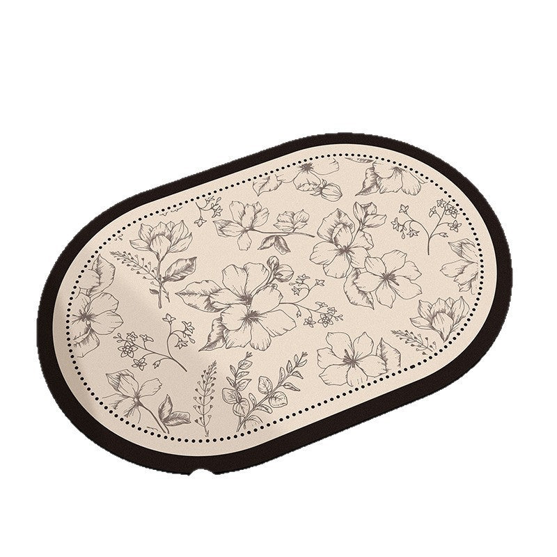 Floral-Printed Bath Runner Kalsten