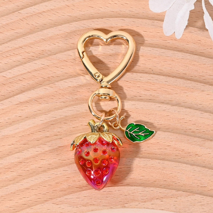 Keychain with Fruity Strawberry Design Kalsten