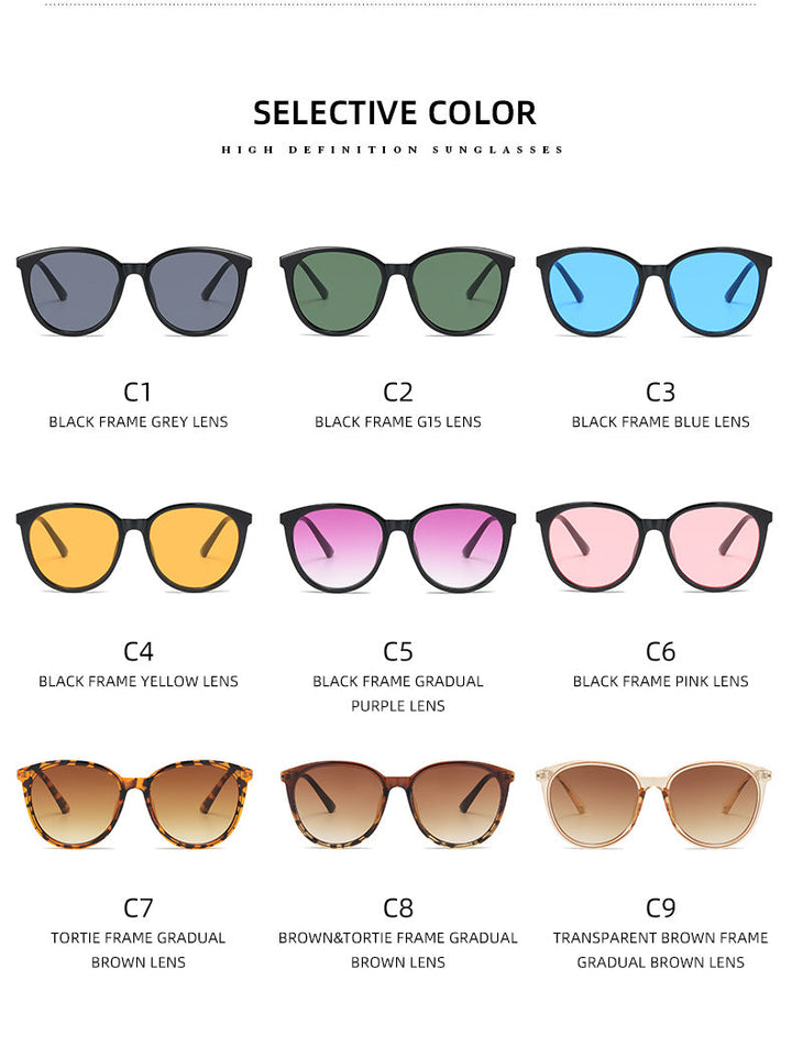 Women's Fashion Cat-Eye Sunglasses with Mirrored Lenses Kalsten