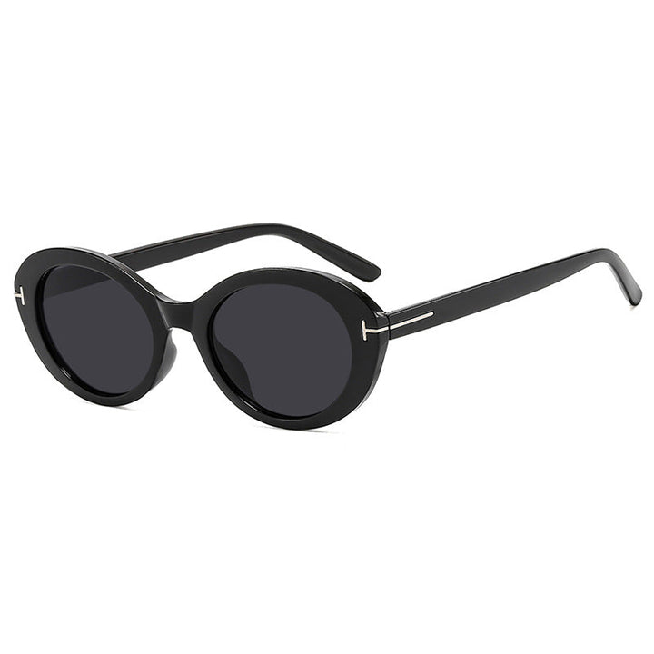 Ladies fashionable sunglasses with innovative oval frame and UV protection Kalsten