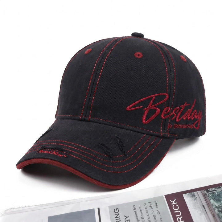 Men's Distressed Casual Cotton Baseball Cap Kalsten