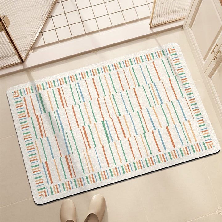 Artistic Patterned Bath Mat