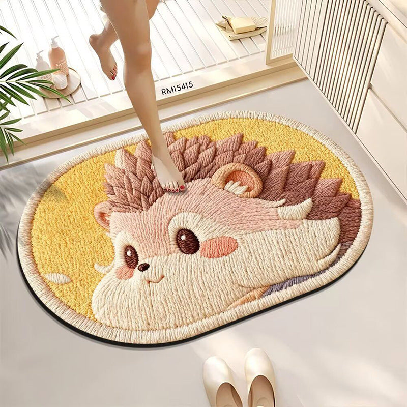 Adorable Animal-Themed Bath Mat Kalsten