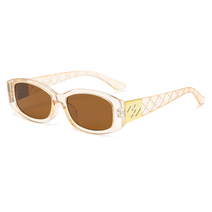 Women's modern sunglasses with unique golden frame Kalsten