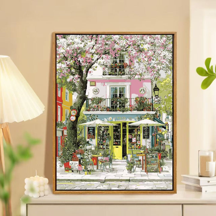 Charming Springtime Market Landscape Wall Art Kalsten