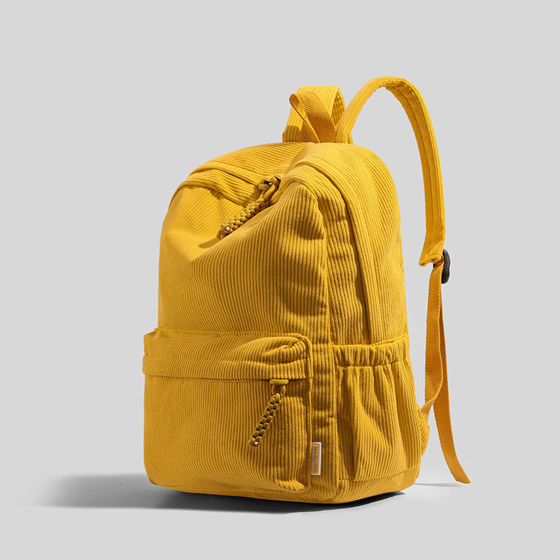 Ribbed Fabric Lightweight Backpack Kalsten