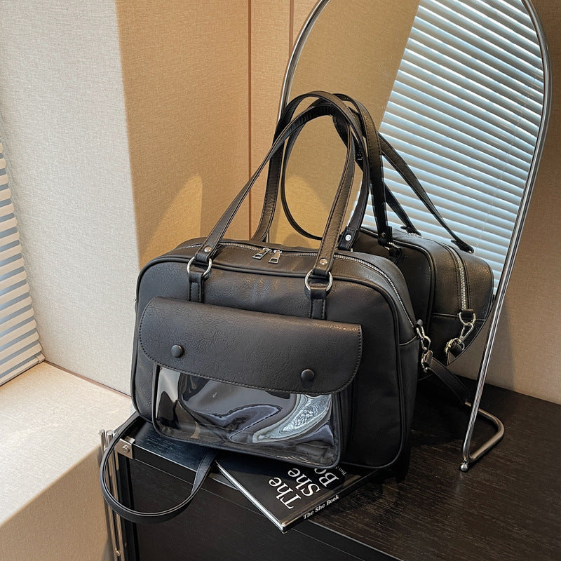 Elegant shoulder bag with multifunctional compartments Kalsten