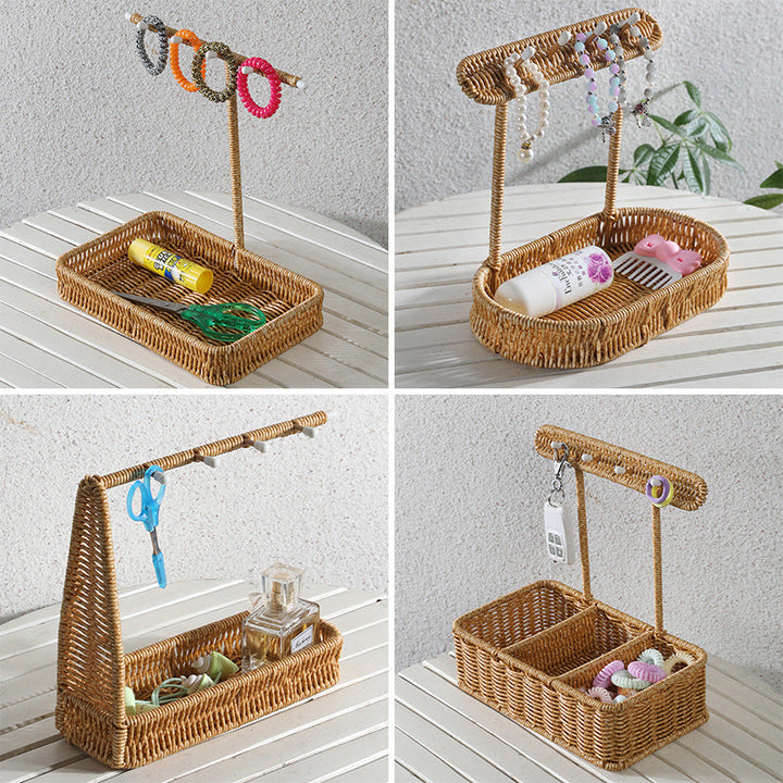 Unisex Versatile Storage Basket with Hooks Kalsten