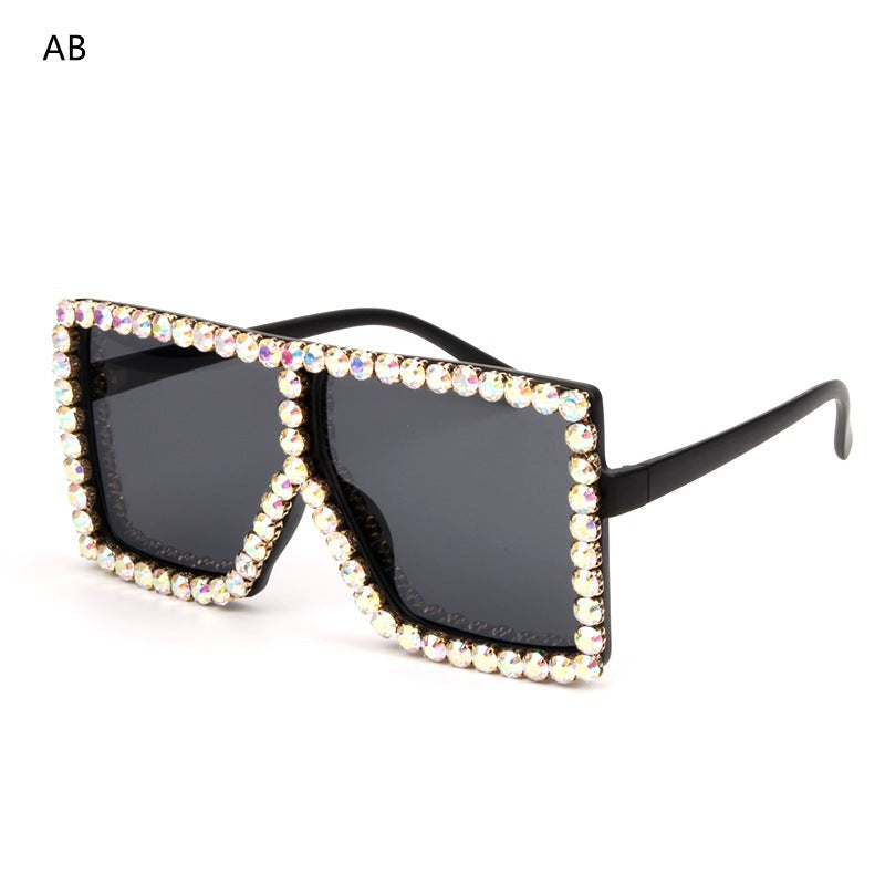 Women's oversized sunglasses with sparkly crystal frame Kalsten