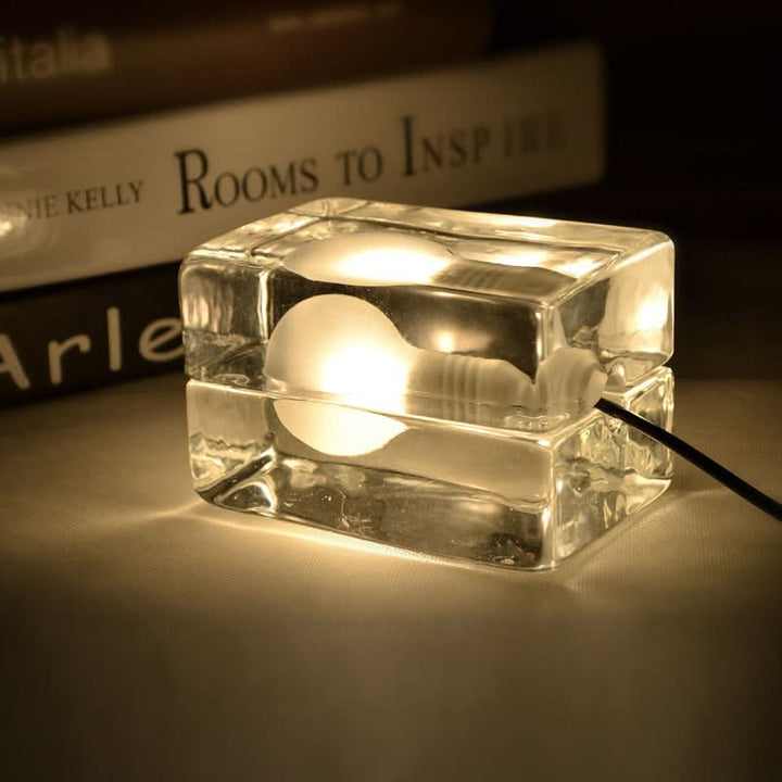 Kalsten | Glass Block Table Lamp with G9 Socket