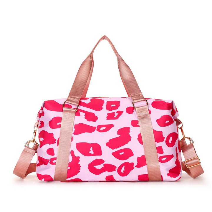 Sporty Tote Bag With Stylish Leopard Print Kalsten
