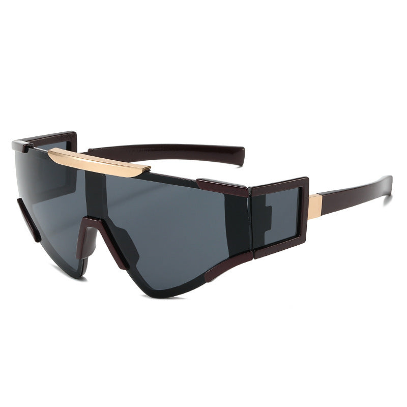 Men's Futuristic Shield Sunglasses Kalsten
