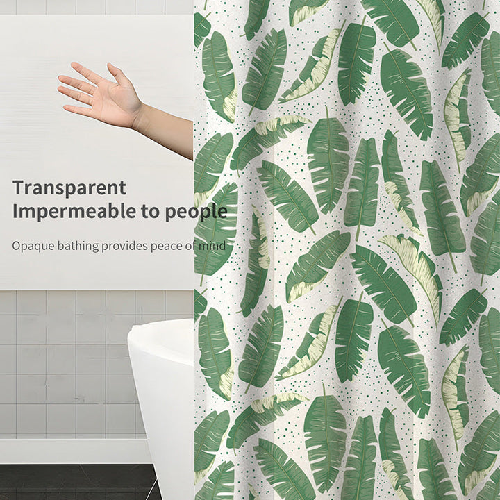 Leaf Print Shower Curtain Kalsten
