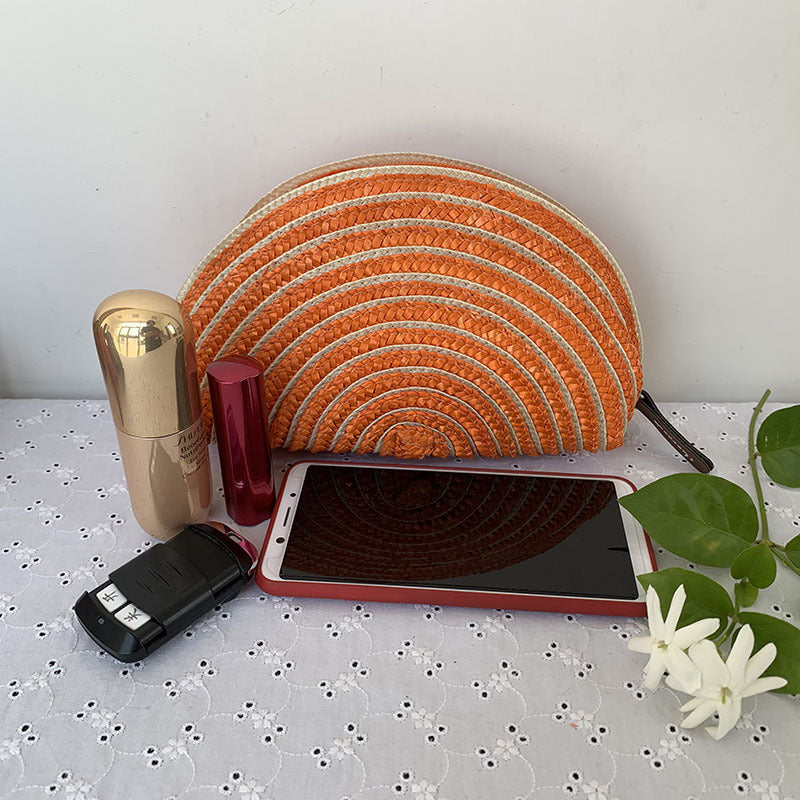 Cosmetic bag in elegant half-moon design Kalsten