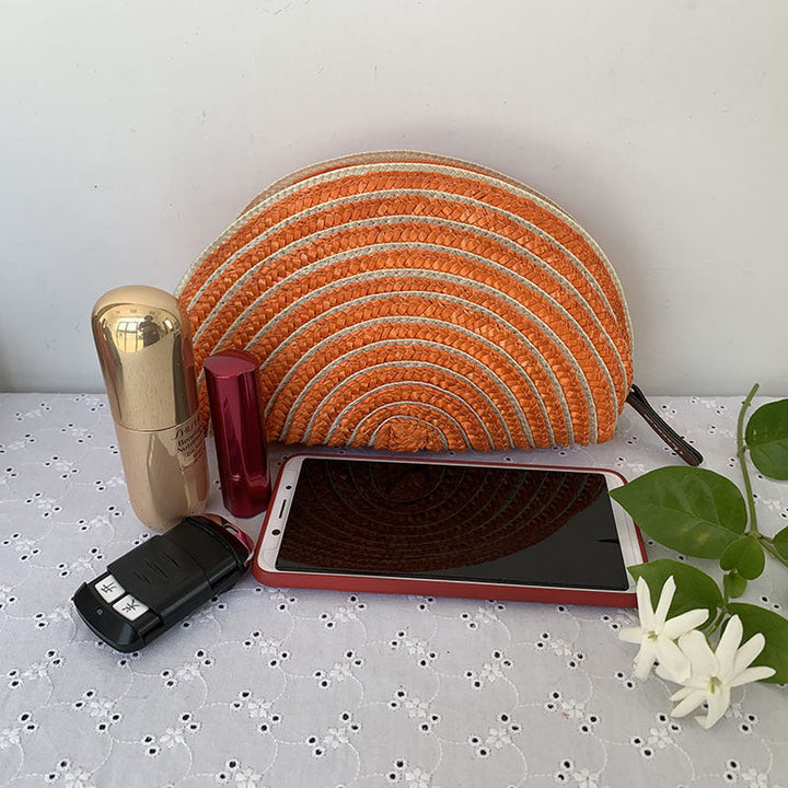 Cosmetic bag in elegant half-moon design Kalsten