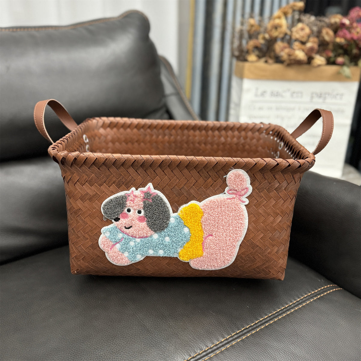 Woven storage basket Acalora