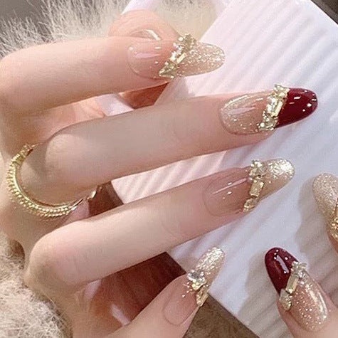 Elegant Nail Art Extensions with Pearl Accents Kalsten