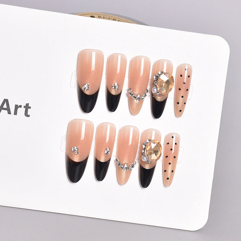 Glamorous Heart-Themed Press-On Nail Set Kalsten