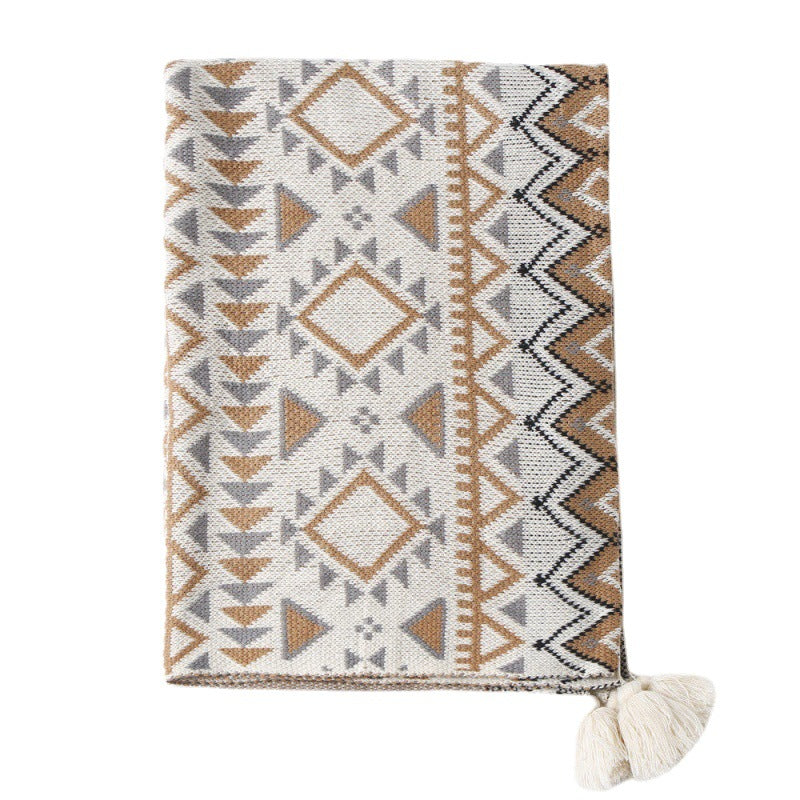 Women's Decorative and Stylish Macrame Blanket Kalsten