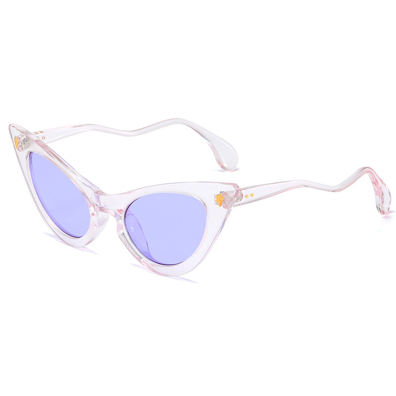 Women's Cat-Eye Sunglasses with Mirrored Lenses and Elegant Detail Kalsten