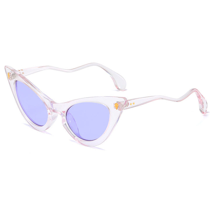 Women's Cat-Eye Sunglasses with Mirrored Lenses and Elegant Detail Kalsten