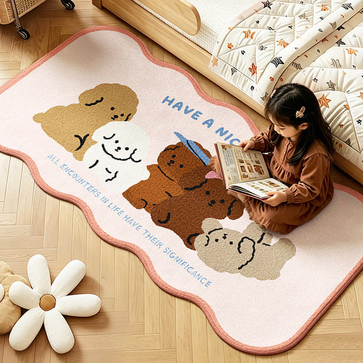 Children's Playful Animal Design Area Rug Kalsten
