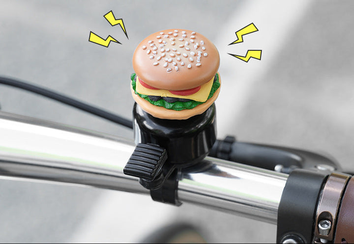 novelty handlebar bicycle bell with silicone popcorn topper and universal clamp Kalsten