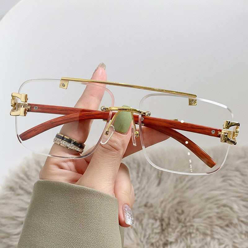 Women's Luxury Sunglasses with Wood and Metal Combination Kalsten