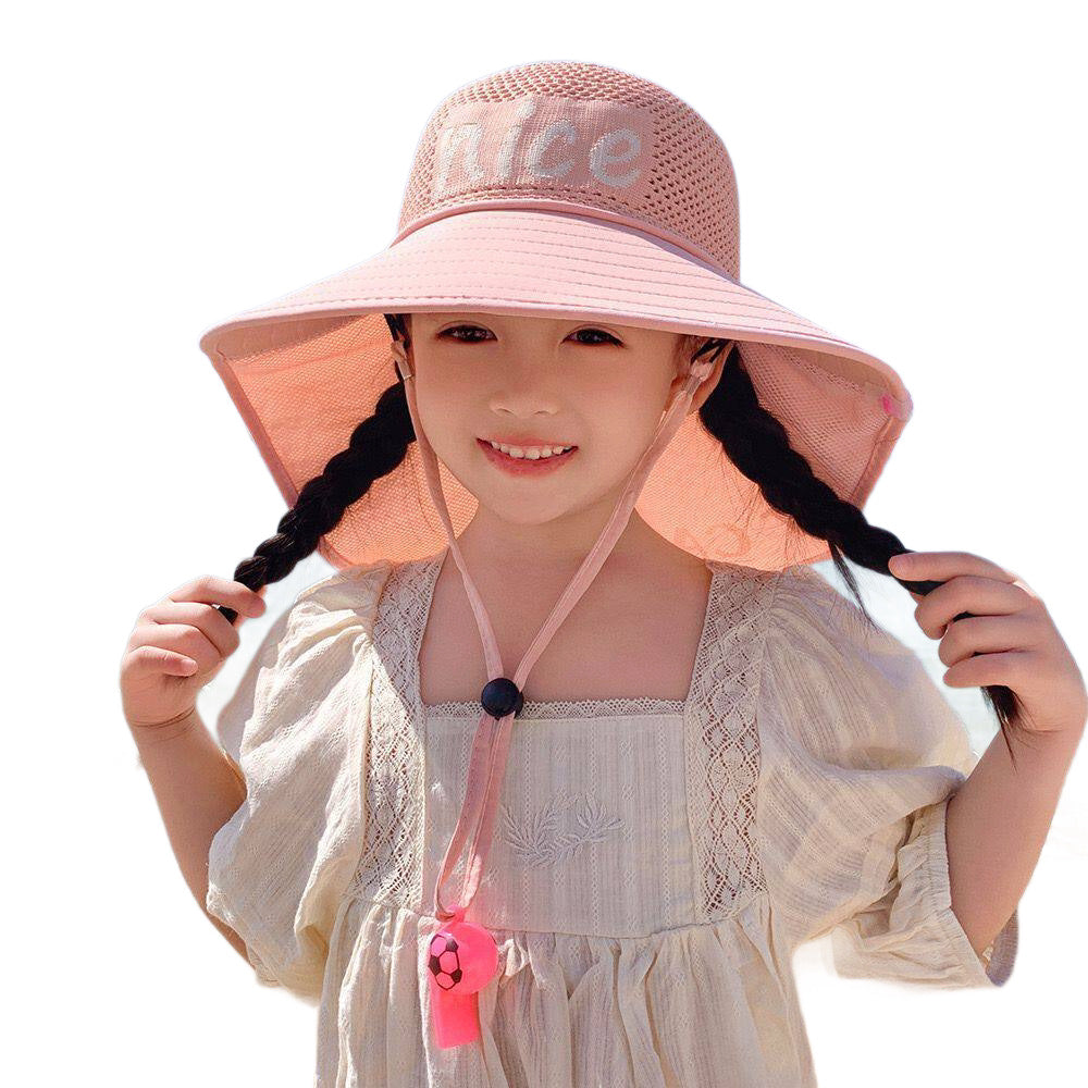 Child-Sun-Protective-Hat with Neck Protection, Breathable Mesh and Adjustable Chin Strap Kalsten